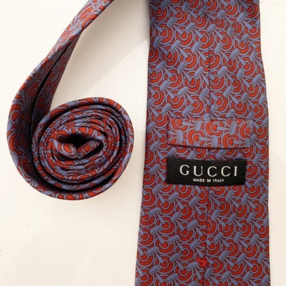 Gucci Classic Horsebit 100% Silk Tie - Picture 2 of 3